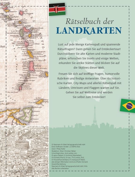 Produktbild: R&auml;tselbuch der Landkarten