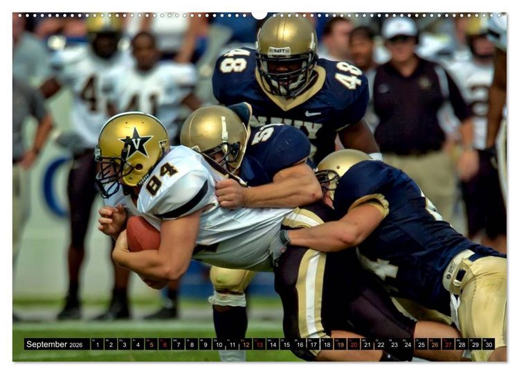 Produktbild: Kraft und Taktik - American Football (Wandkalender 2026 DIN A2 quer), CALVENDO Monatskalender