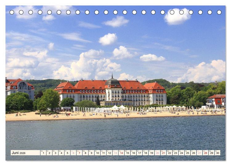 Produktbild: Zoppot und Danzig (Tischkalender 2026 DIN A5 quer), CALVENDO Monatskalender