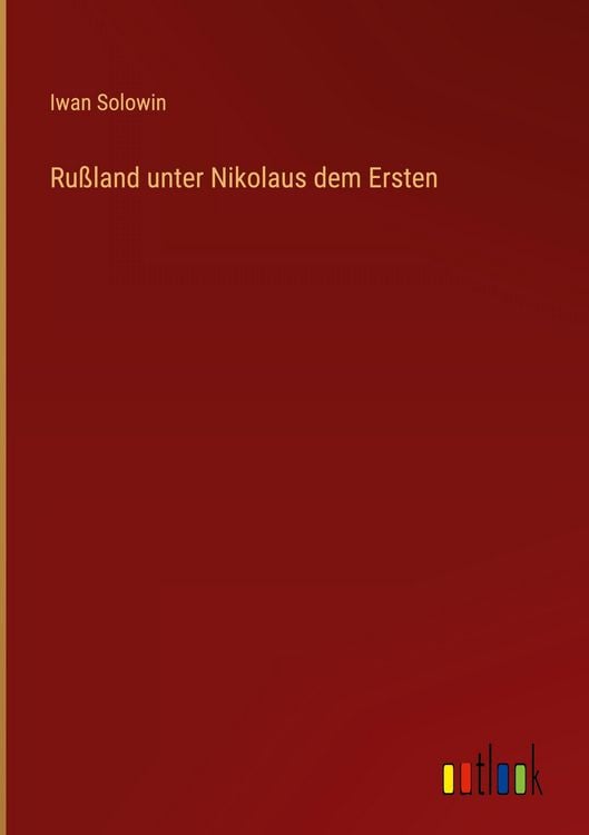 Produktbild: Ru&szlig;land unter Nikolaus dem Ersten