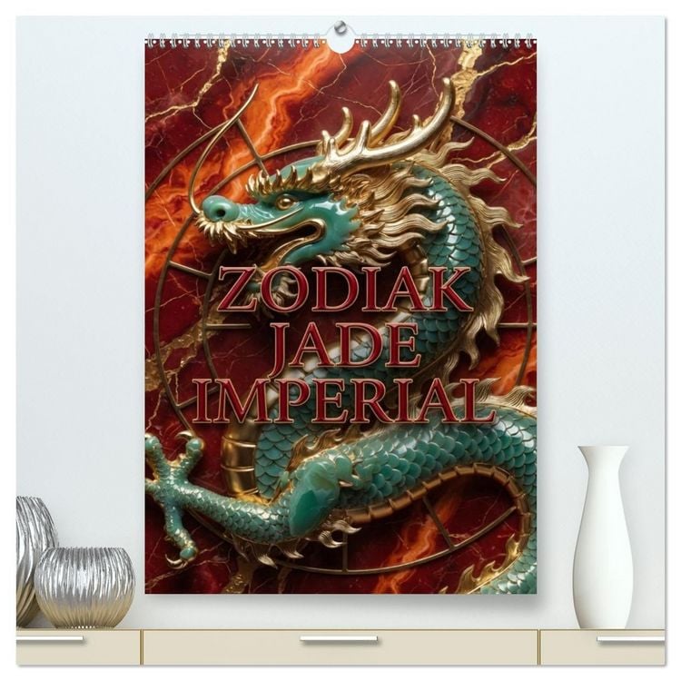 Produktbild: ZODIAK JADE IMPERIAL (hochwertiger Premium Wandkalender 2027 DIN A2 hoch), Kunstdruck in Hochglanz