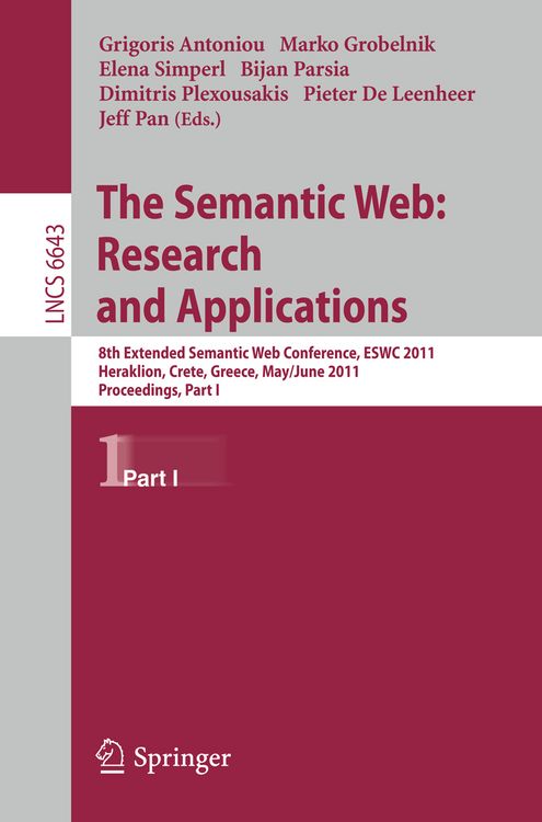 Produktbild: The Semantic Web: Research and Applications