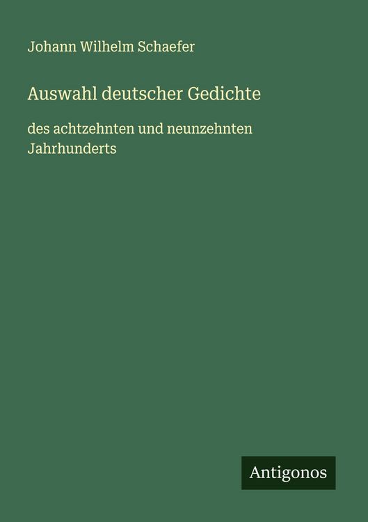 Produktbild: Auswahl deutscher Gedichte