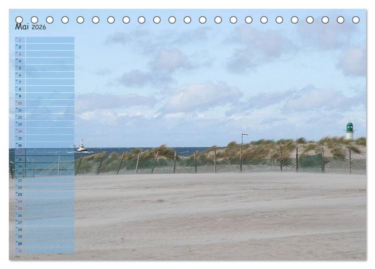 Produktbild: Rund um K&uuml;hlungsborn (Tischkalender 2026 DIN A5 quer), CALVENDO Monatskalender