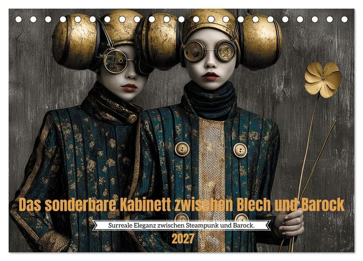 Produktbild: Das sonderbare Kabinett zwischen Blech und Barock (Tischkalender 2027 DIN A5 quer), CALVENDO Monatskalender