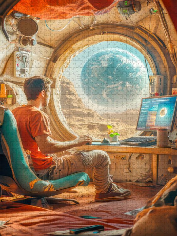 Produktbild: CALVENDO Puzzle Science-Fiction-Visionen der Zukunft | 1000 Teile Lege-Gr&ouml;&szlig;e 64x48cm Foto-Puzzle f&uuml;r gl&uuml;ckliche Stunden
