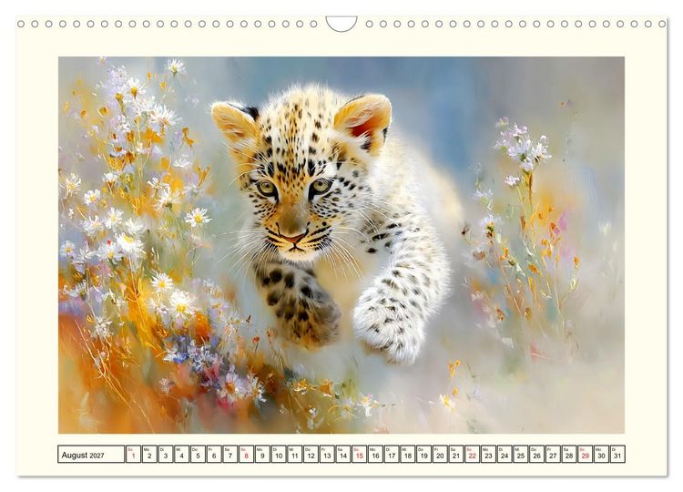 Produktbild: Leopardenkinder. Afrikas Katzenbabys im Licht der Natur (Wandkalender 2027 DIN A3 quer), CALVENDO Monatskalender