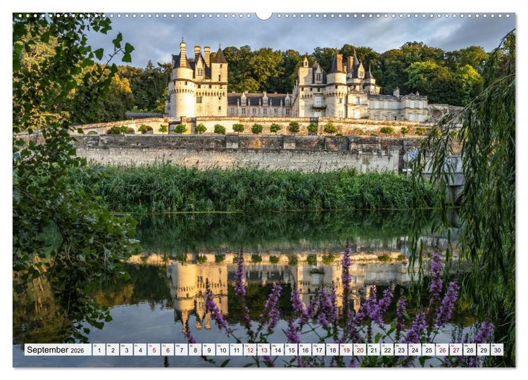 Produktbild: Die Schl&ouml;sser im Tal der Loire (hochwertiger Premium Wandkalender 2026 DIN A2 quer), Kunstdruck in Hochglanz