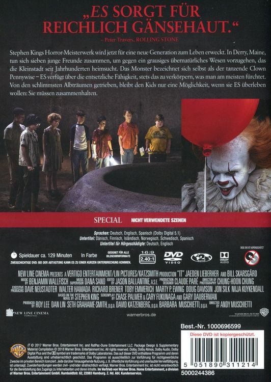 Produktbild: Es (Neuverfilmung)