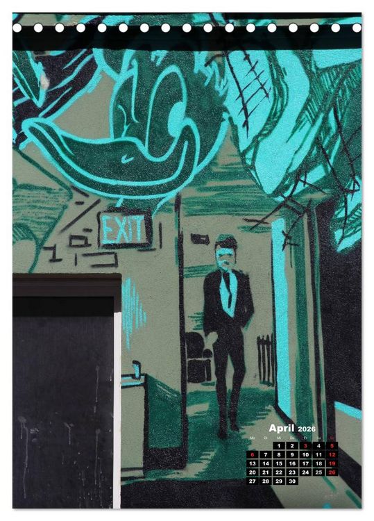 Produktbild: Graffiti & Streetart 2026 (Tischkalender 2026 DIN A5 hoch), CALVENDO Monatskalender