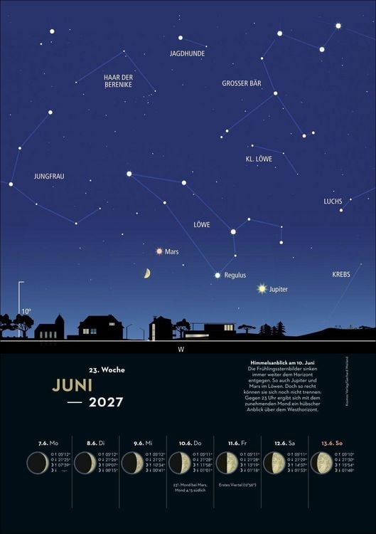 Produktbild: KOSMOS Himmelsjahr Wochen-Kulturkalender 2027 - Der Wandkalender f&uuml;r jede Woche