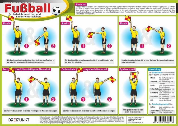 Produktbild: Fu&szlig;ball Schiedsrichterzeichen