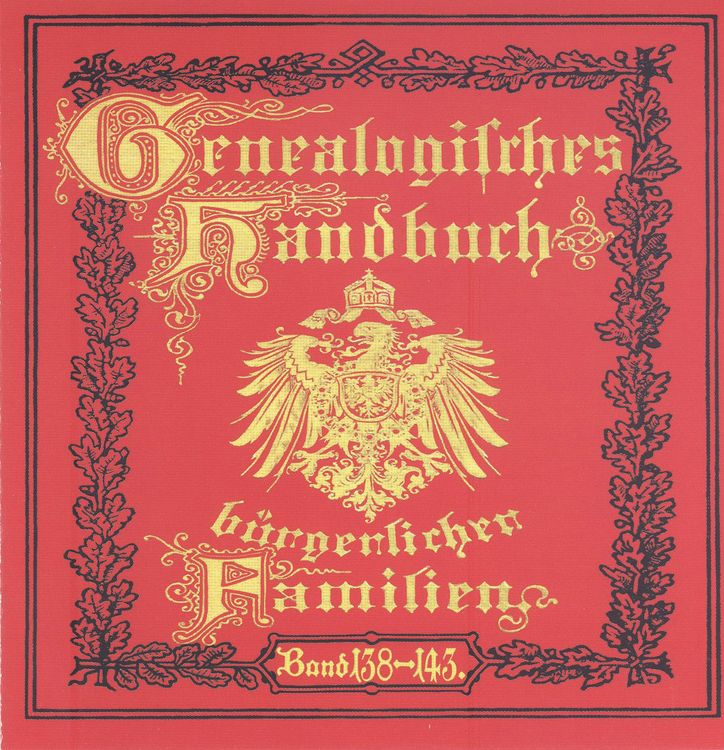 Produktbild: Deutsches Geschlechterbuch - CD-ROM. Genealogisches Handbuch b&uuml;rgerlicher Familien / Genealogisches Handbuch b&uuml;rgerlicher Familien B&auml;nde 138-143