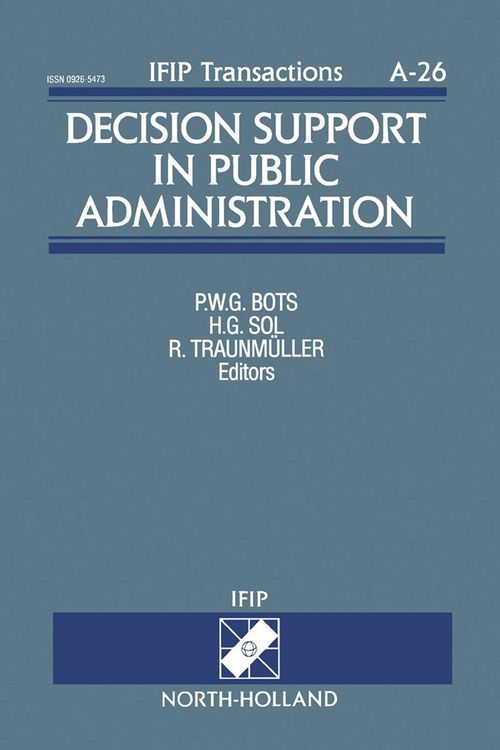Produktbild: Decision Support in Public Administration