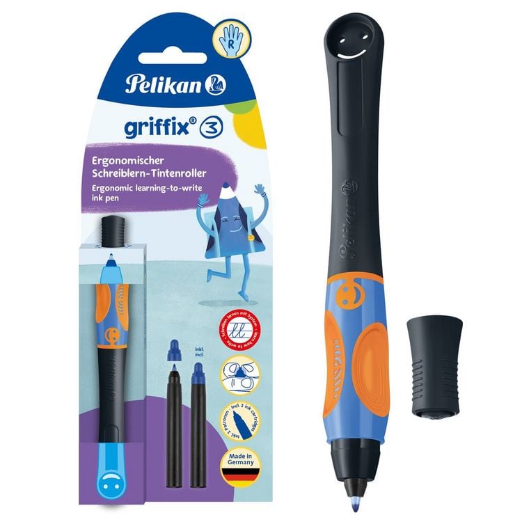 Produktbild: Pelikan Tintenroller griffix RH neon black Blister
