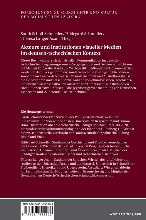 Produktbild: Akteure und Institutionen visueller Medien im deutsch-tschechischen Kontext