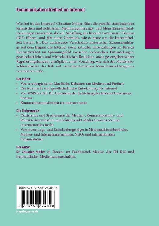 Produktbild: Kommunikationsfreiheit im Internet