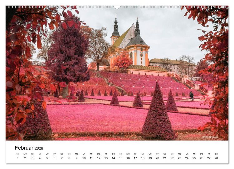 Produktbild: Die Lausitz durch den Infrarotfilter (hochwertiger Premium Wandkalender 2026 DIN A2 quer), Kunstdruck in Hochglanz