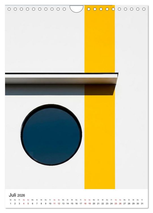 Produktbild: Fassaden-Architektur im Stil des BAUHAUS (Wandkalender 2026 DIN A4 hoch), CALVENDO Monatskalender