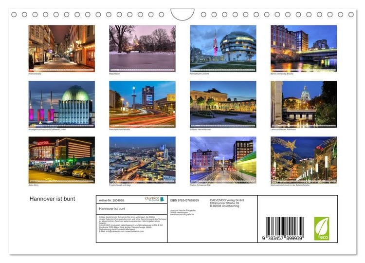 Produktbild: Hannover ist bunt (Wandkalender 2026 DIN A4 quer), CALVENDO Monatskalender