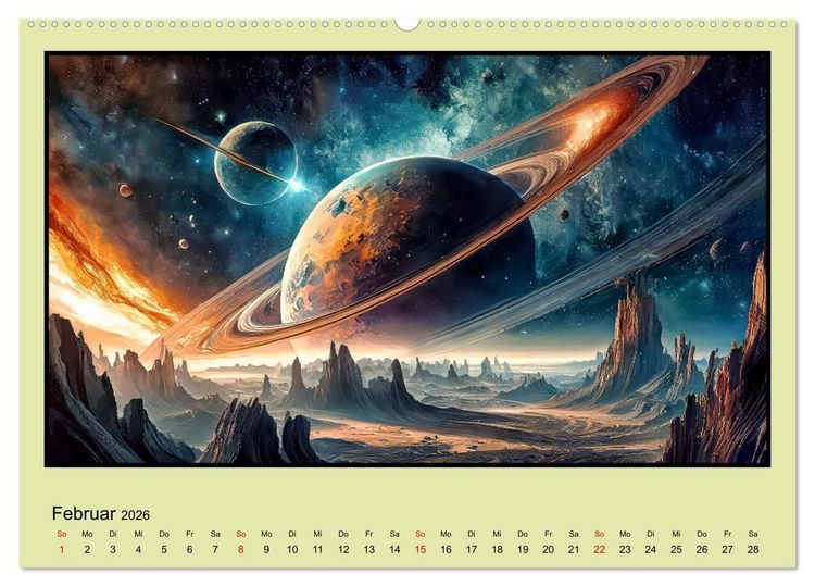 Produktbild: Der Zauber fremder Welten (Wandkalender 2026 DIN A2 quer), CALVENDO Monatskalender
