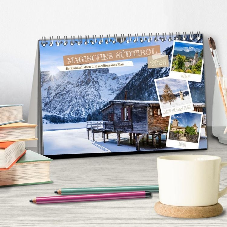 Produktbild: MAGISCHES S&Uuml;DTIROL (Tischkalender 2026 DIN A5 quer), CALVENDO Monatskalender