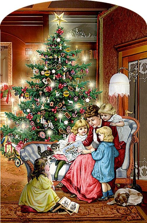 Produktbild: Aufstell-Adventskalender &ndash; Happy Christmas Home (mit LED)