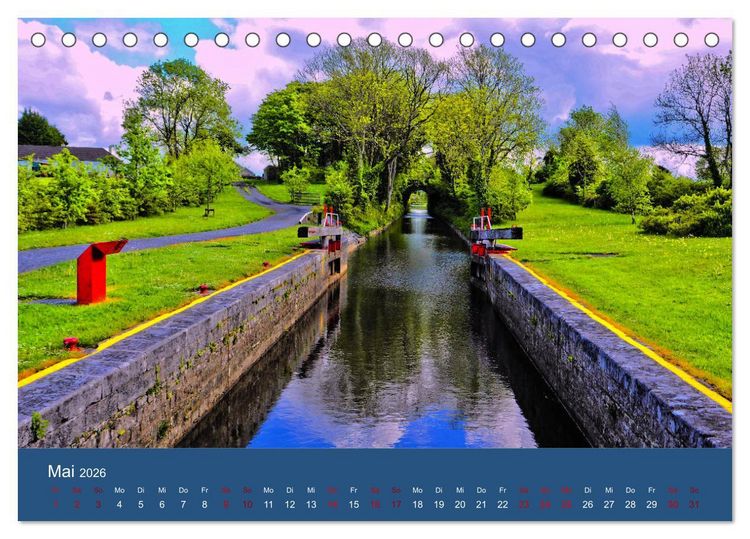 Produktbild: Auf dem Shannon - Mit dem Boot durch Irland (Tischkalender 2026 DIN A5 quer), CALVENDO Monatskalender