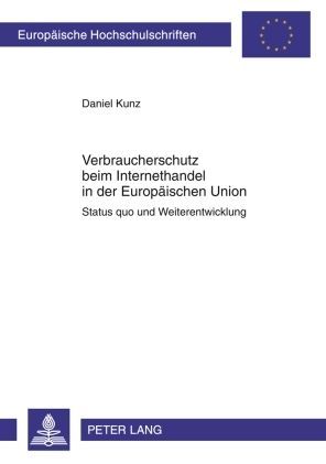 Produktbild: Verbraucherschutz beim Internethandel in der Europ&auml;ischen Union