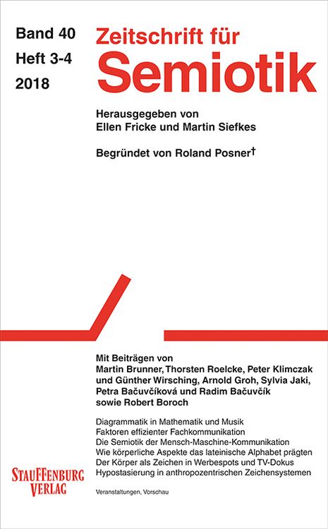 Produktbild: Zeitschrift f&uuml;r Semiotik 40