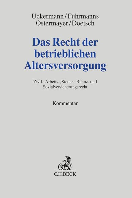 Produktbild: Das Recht der betrieblichen Altersversorgung