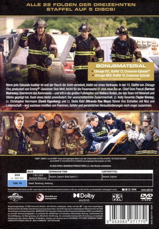 Produktbild: Chicago Fire - Staffel 13 [5 DVDs]