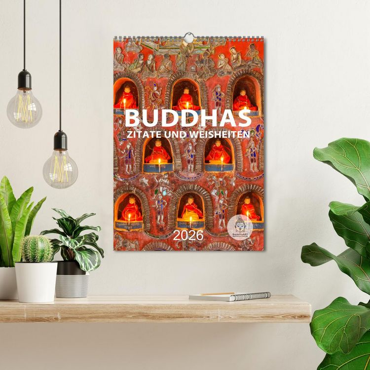 Produktbild: Buddhas Zitate und Weisheiten (Wandkalender 2026 DIN A3 hoch), CALVENDO Monatskalender