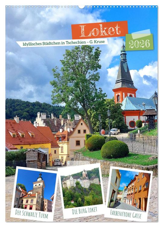 Produktbild: Loket - Idyllisches St&auml;dtchen in Tschechien (Wandkalender 2026 DIN A2 hoch), CALVENDO Monatskalender