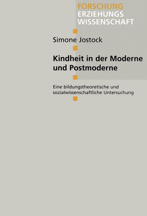 Produktbild: Kindheit in der Moderne und Postmoderne