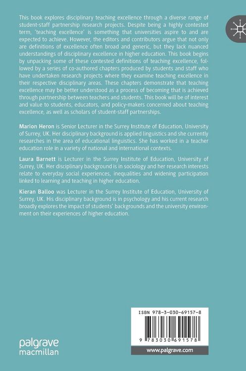 Produktbild: Exploring Disciplinary Teaching Excellence in Higher Education