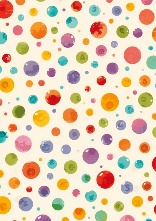 Produktbild: Notizbuch A4 blanko - Bunte Punkte / Konfetti - Papier - Geschenkidee