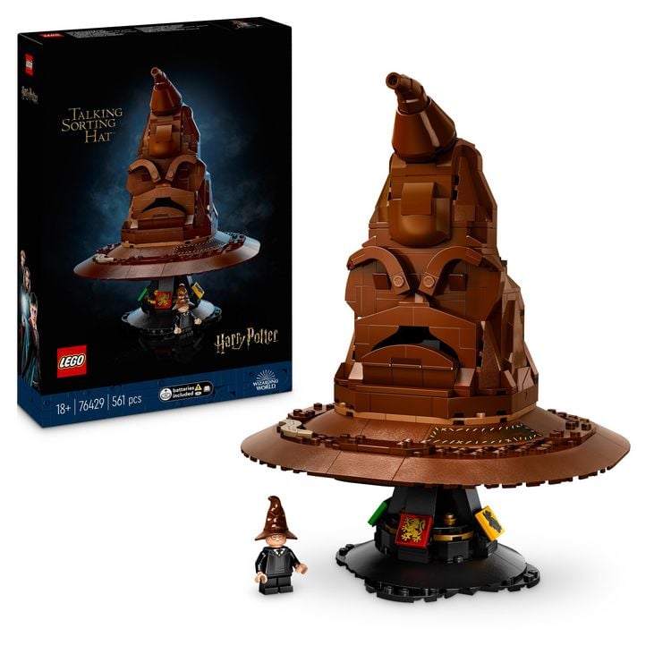 Produktbild: LEGO Harry Potter Der Sprechende Hut von Hogwarts, baubares Modell 76429