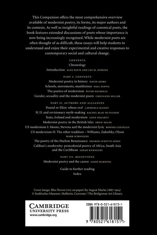Produktbild: The Cambridge Companion to Modernist Poetry
