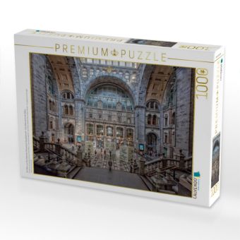 Produktbild: CALVENDO Puzzle Ein Motiv aus dem Kalender Antwerpens Hauptbahnhof - Eine Reise durch die Zeiten | 1000 Teile Lege-Gr&ouml;&szlig;e 64x48cm Foto-Puzzle f&uuml;r gl&uuml;ckliche Stunden