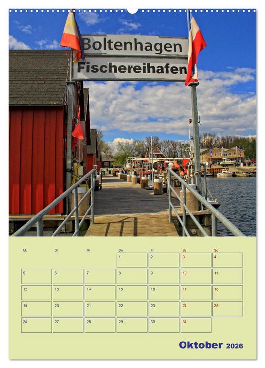 Produktbild: Sehnsuchtsort Ostseebad Boltenhagen (hochwertiger Premium Wandkalender 2026 DIN A2 hoch), Kunstdruck in Hochglanz