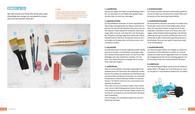 Produktbild: Gl&uuml;cklich kreativ &ndash; Zwei B&uuml;cher im Bundle: 37 Mixed-Media-Motive malen