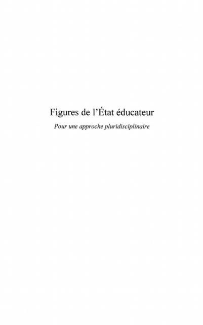 Produktbild: Figures de l'etat educateur - pour une approche pluridiscipl