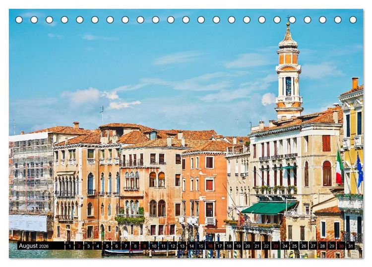 Produktbild: Besuch in Venedig (Tischkalender 2026 DIN A5 quer), CALVENDO Monatskalender