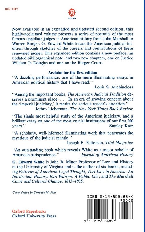 Produktbild: The American Judicial Tradition