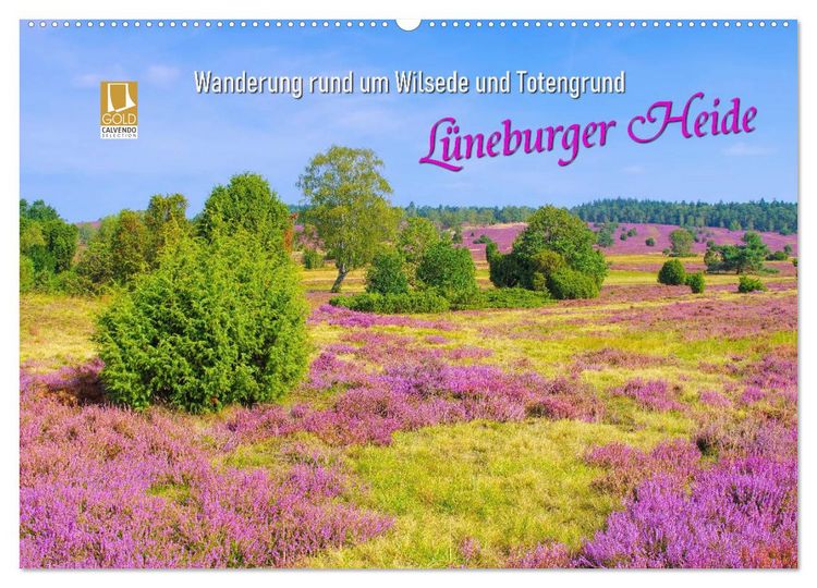 Produktbild: L&uuml;neburger Heide - Wanderung rund um Wilsede und Totengrund (Wandkalender 2026 DIN A2 quer), CALVENDO Monatskalender