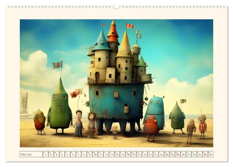 Produktbild: Fabelhafte fremde Welten (Wandkalender 2026 DIN A2 quer), CALVENDO Monatskalender
