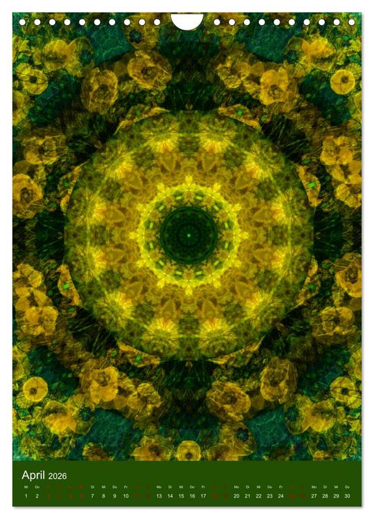 Produktbild: Meditative Pflanzenmandalas (Wandkalender 2026 DIN A4 hoch), CALVENDO Monatskalender