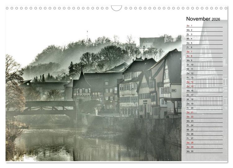 Produktbild: Hohenlohe - Natur und Altstadt (Wandkalender 2026 DIN A3 quer), CALVENDO Monatskalender