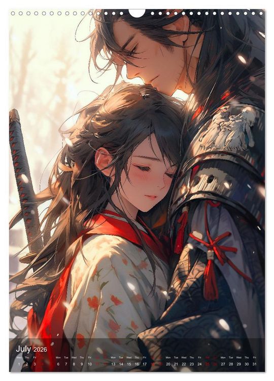 Produktbild: Her Love, His Life and Anime (Wall Calendar 2026 DIN A3 portrait), CALVENDO 12 Month Wall Calendar